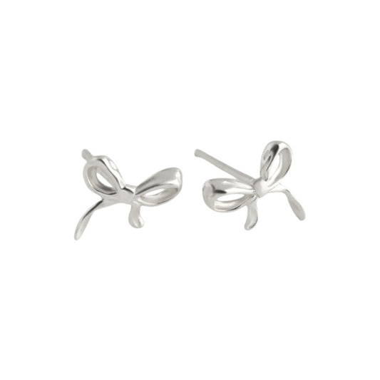 Vielring - Filigrane Schleifen Ohrstecker - 925 Silber - Silber / Einzeln