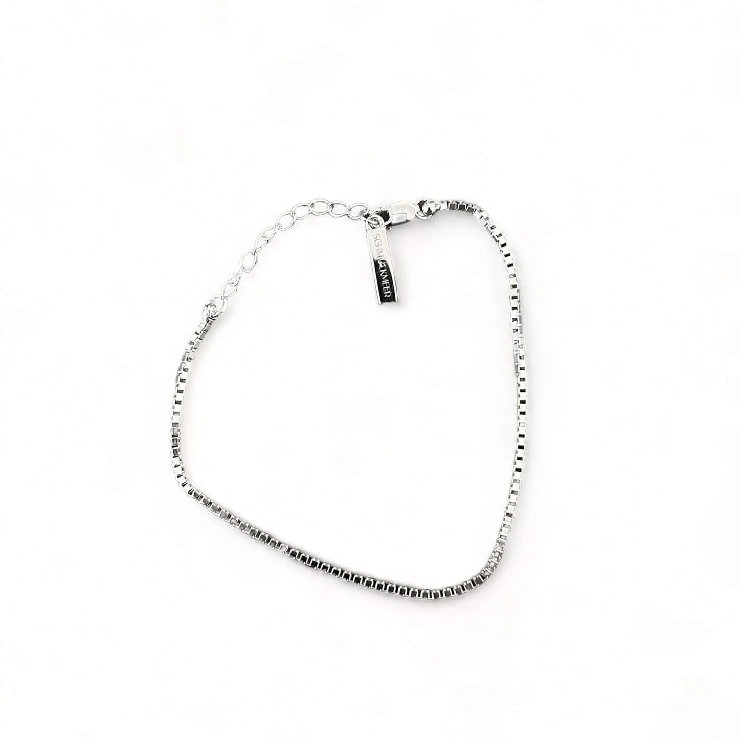 Vielring - Boxketten Armband verstellbar 1,5mm - 925 Silber - Silber / 16+3 cm