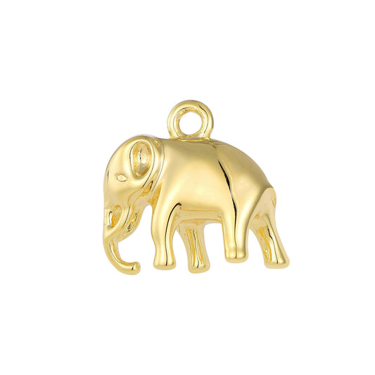 Vielring - Elefant Charm - 925 Silber - Gold