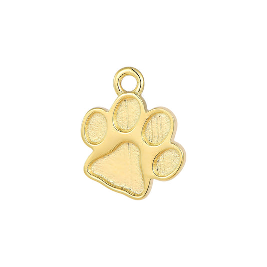 Vielring - Pfoten Charm - 925 Silber - Gold