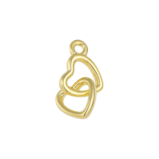 Vielring - Unendliches Herz Charm - 925 Silber - Gold