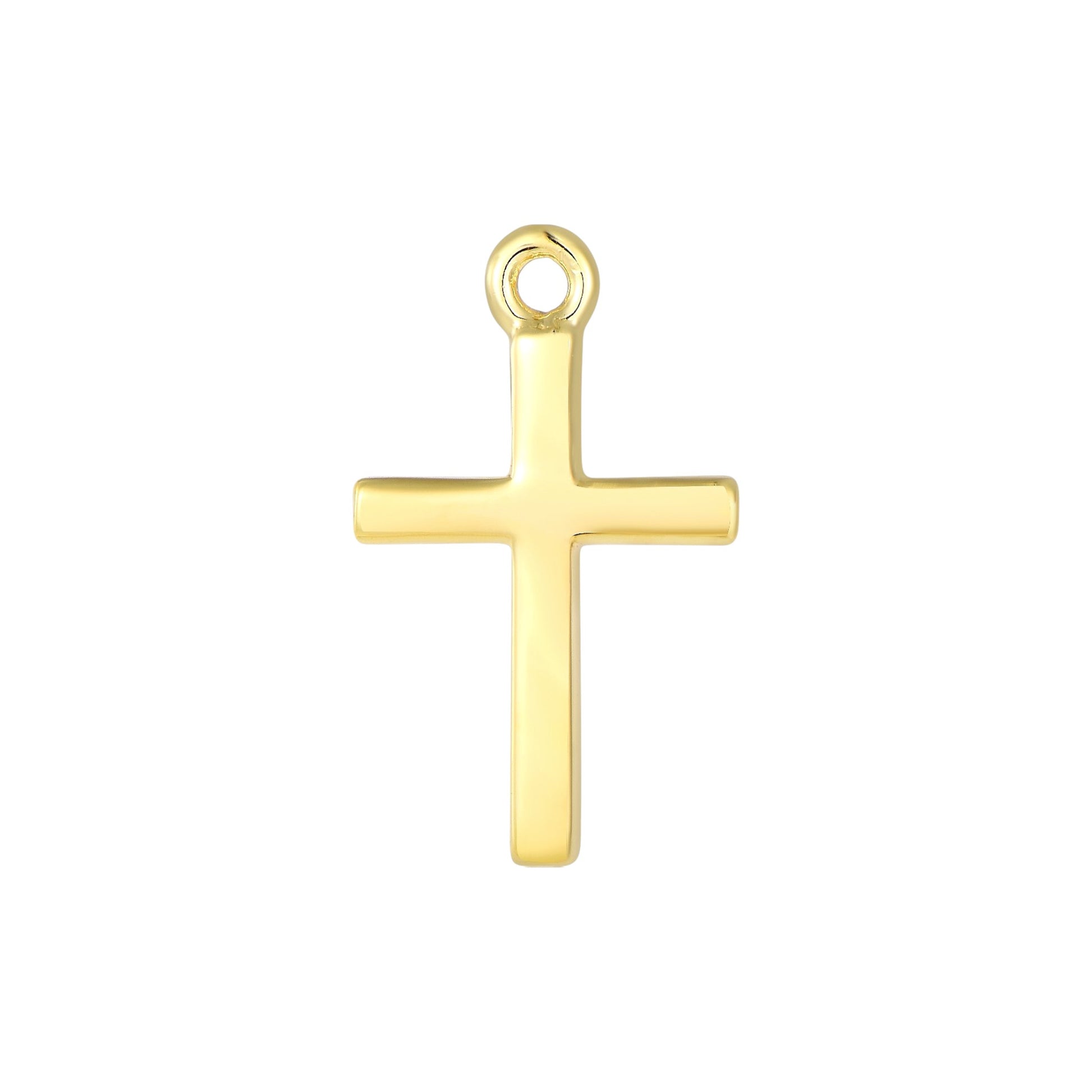 Vielring - Kreuz Charm - 925 Silber - Gold