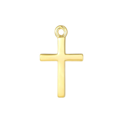 Vielring - Kreuz Charm - 925 Silber - Gold