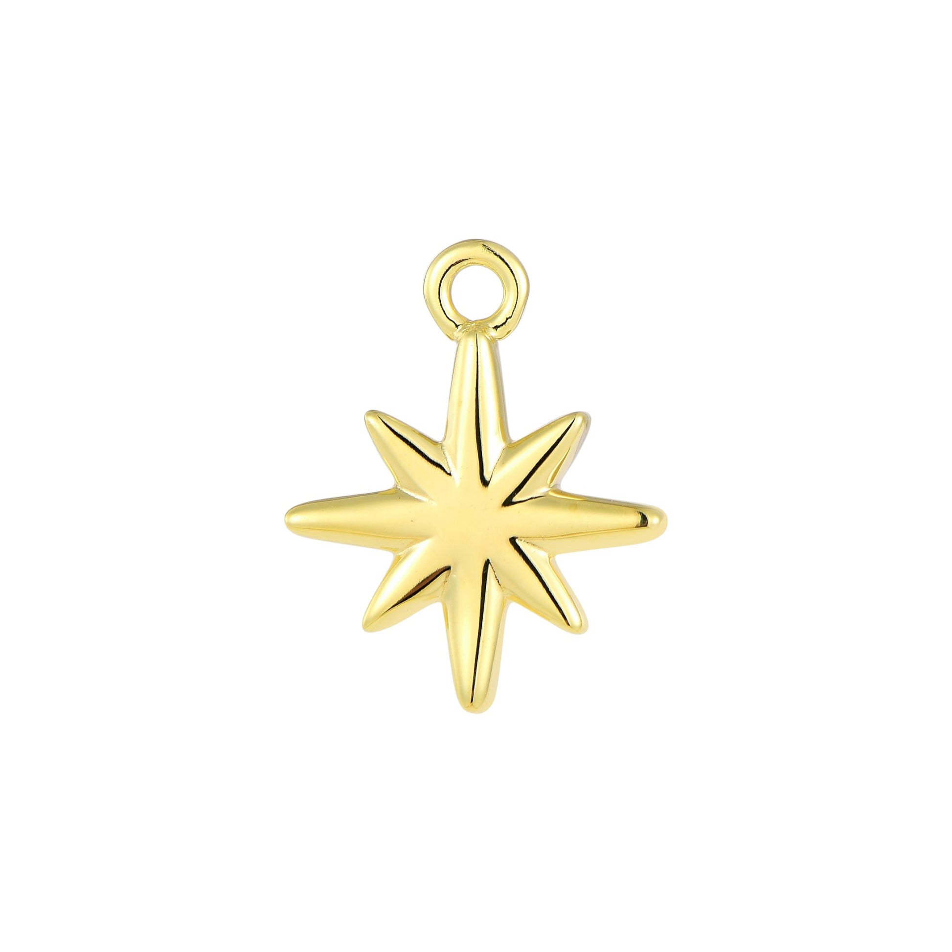Vielring - Nordstern Charm - 925 Silber - Gold