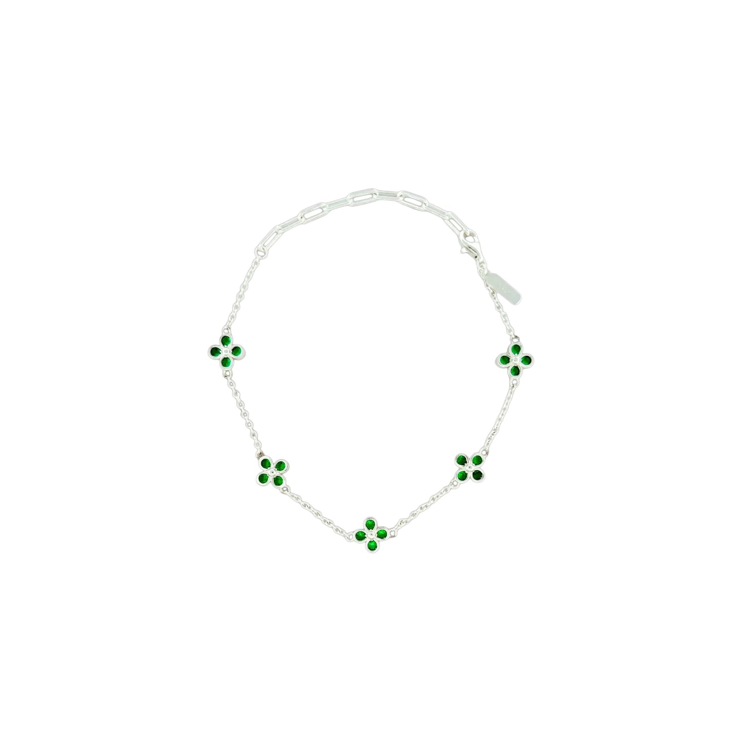 Kleeblatt Armband - 925 Silber