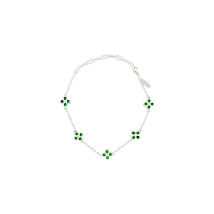 Kleeblatt Armband - 925 Silber