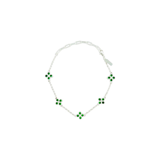 Kleeblatt Armband - 925 Silber