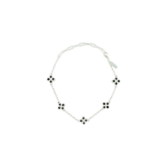 Kleeblatt Armband - 925 Silber