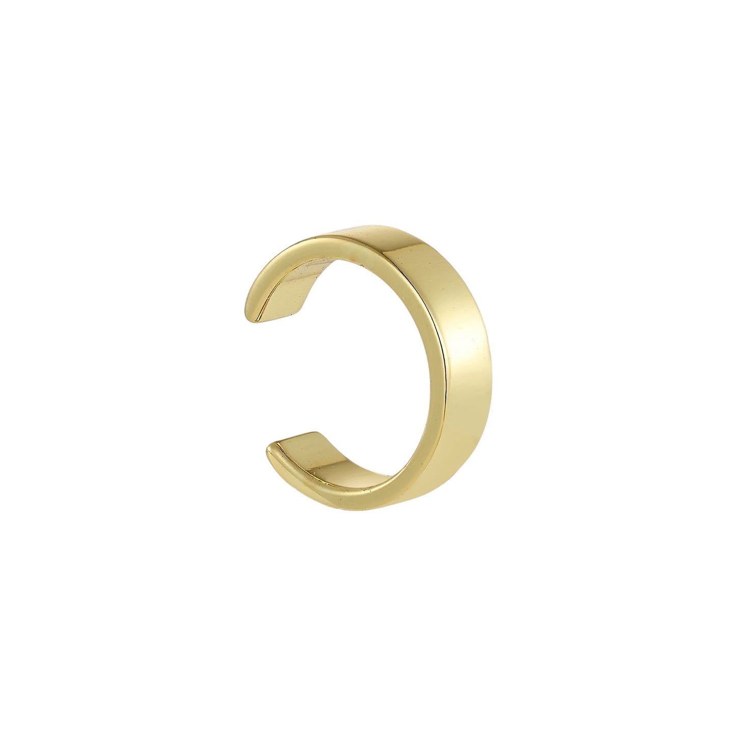 Vielring - Klassischer Ear Cuff - 925 Silber - Gold