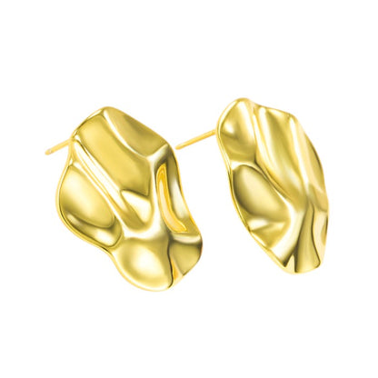 Chunky Unregelmäßige Ohrstecker - 925 Silber