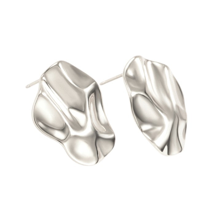 Chunky Unregelmäßige Ohrstecker - 925 Silber