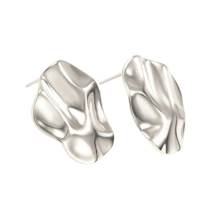 Chunky Unregelmäßige Ohrstecker - 925 Silber