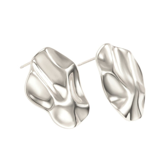 Chunky Unregelmäßige Ohrstecker - 925 Silber