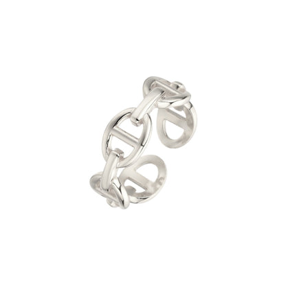 Geometrischer Ring - 925 Silber