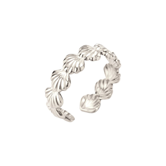 Muschel Ring - 925 Silber