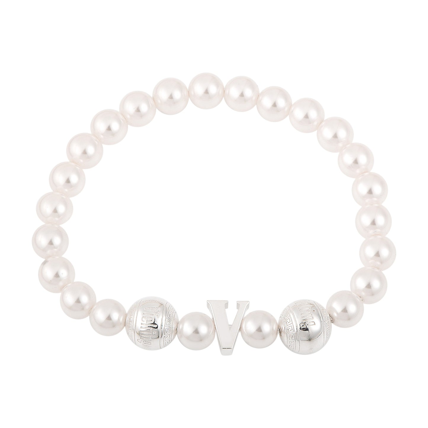 Vielring Logo Perlenarmband - 925 Silber