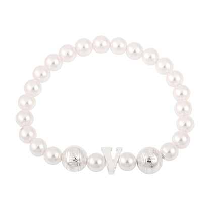 Vielring Logo Perlenarmband - 925 Silber