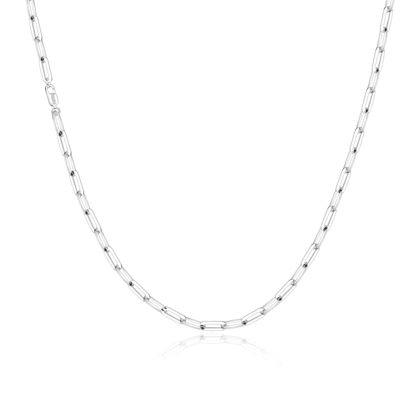 Paper Clip Halskette 4,5 mm - 925 Silber