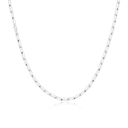 Paper Clip Halskette 4,5 mm - 925 Silber
