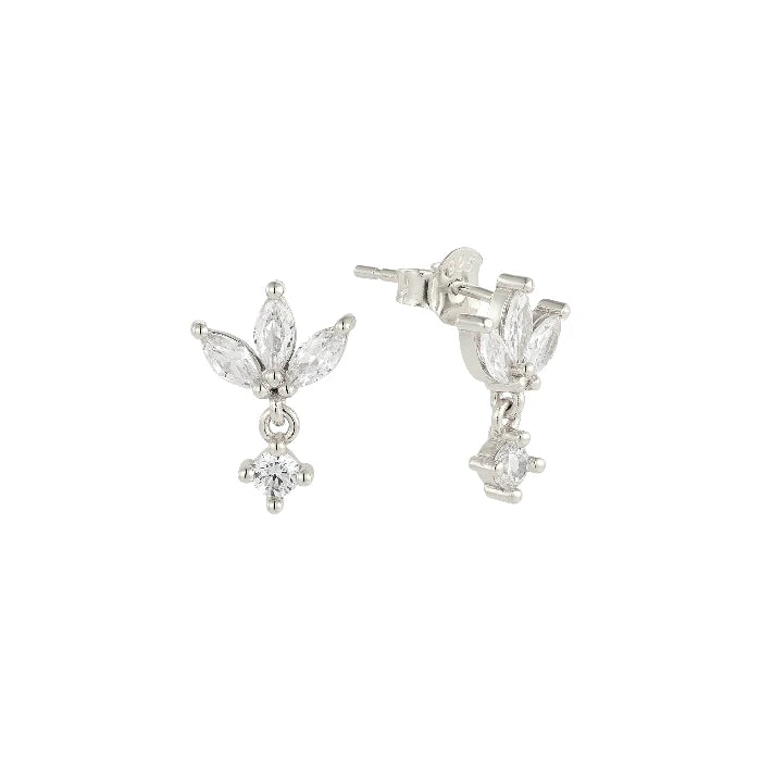 Lotus Ohrstecker - 925 Silber