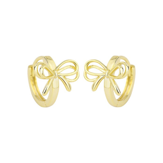 Schleifen Creolen - 925 Silber