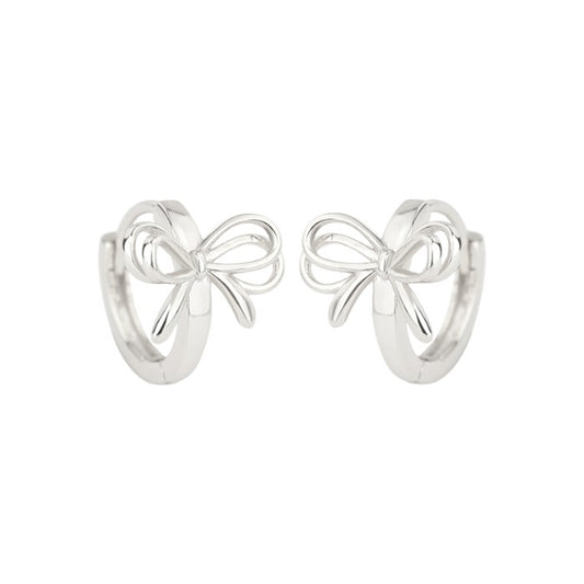 Schleifen Creolen - 925 Silber