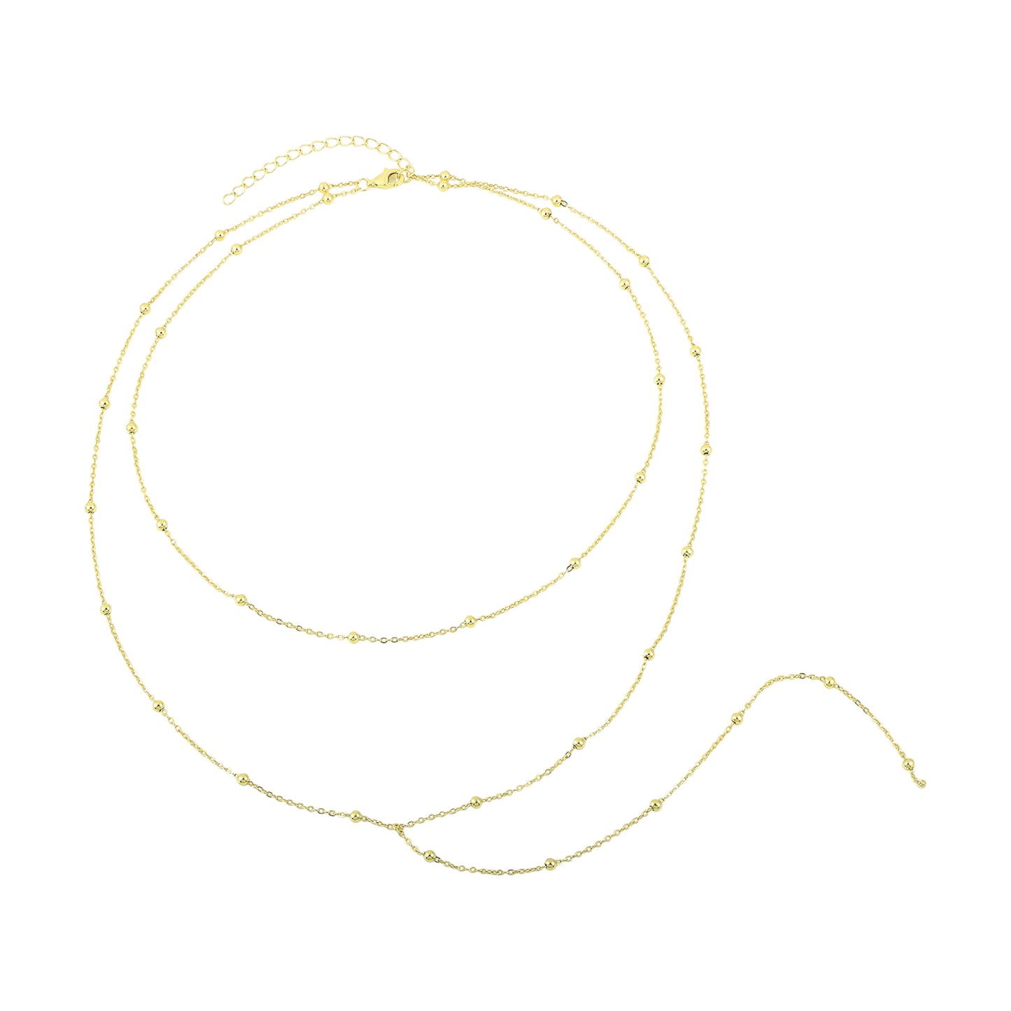 Gold Abstract Ring • 925 Sterling Silver Open Ring