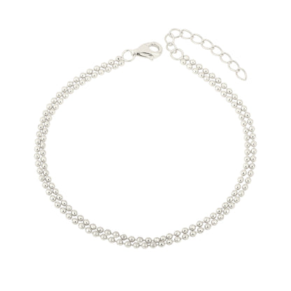 Doppeltes Kugel Armband - 925 Silber