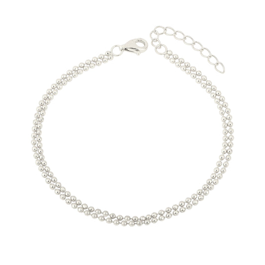 Doppeltes Kugel Armband - 925 Silber