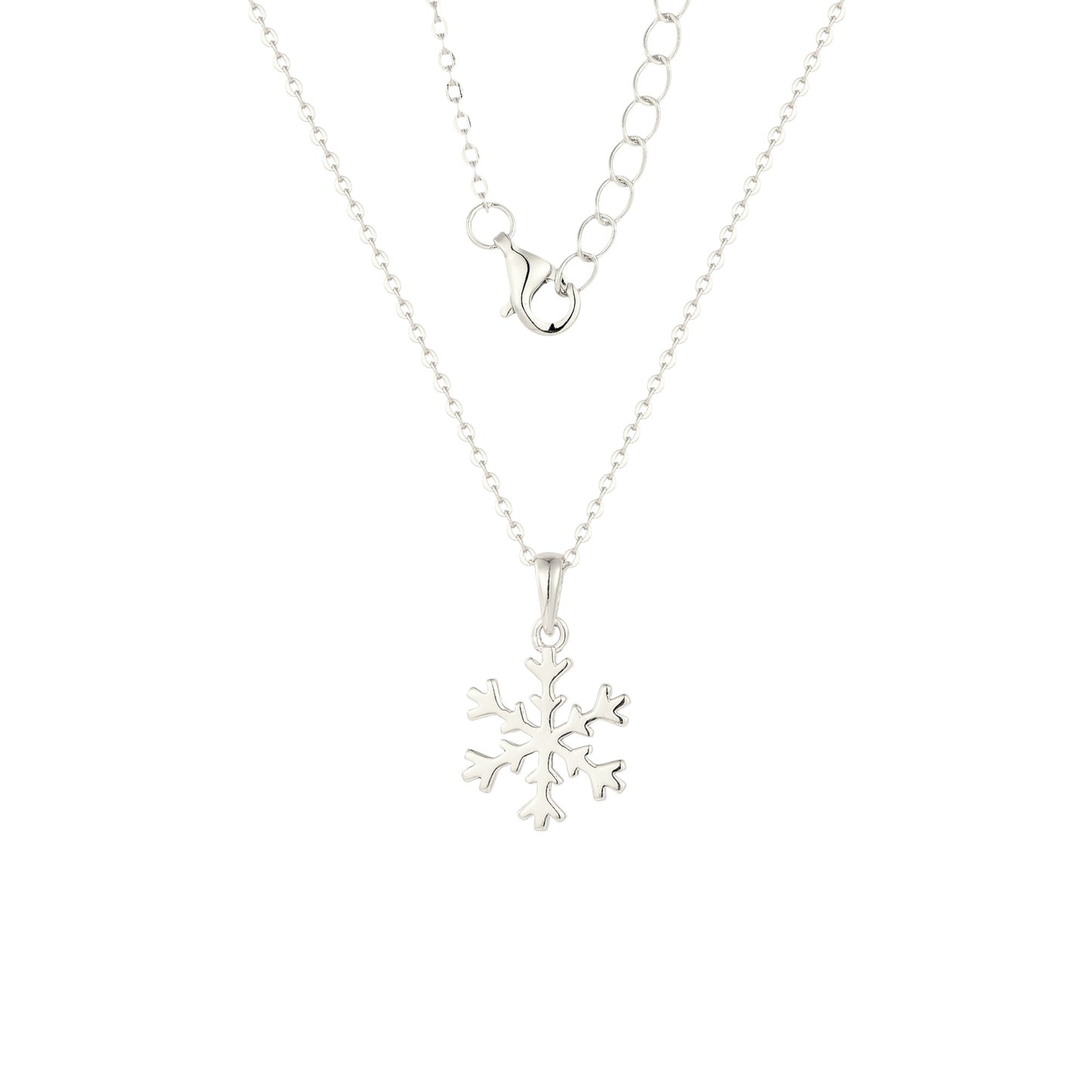 Schneeflocke Halskette - 925 Silber