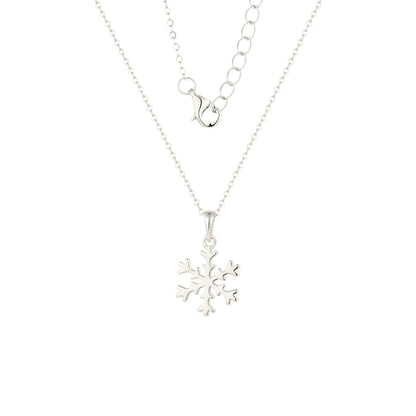 Schneeflocke Halskette - 925 Silber