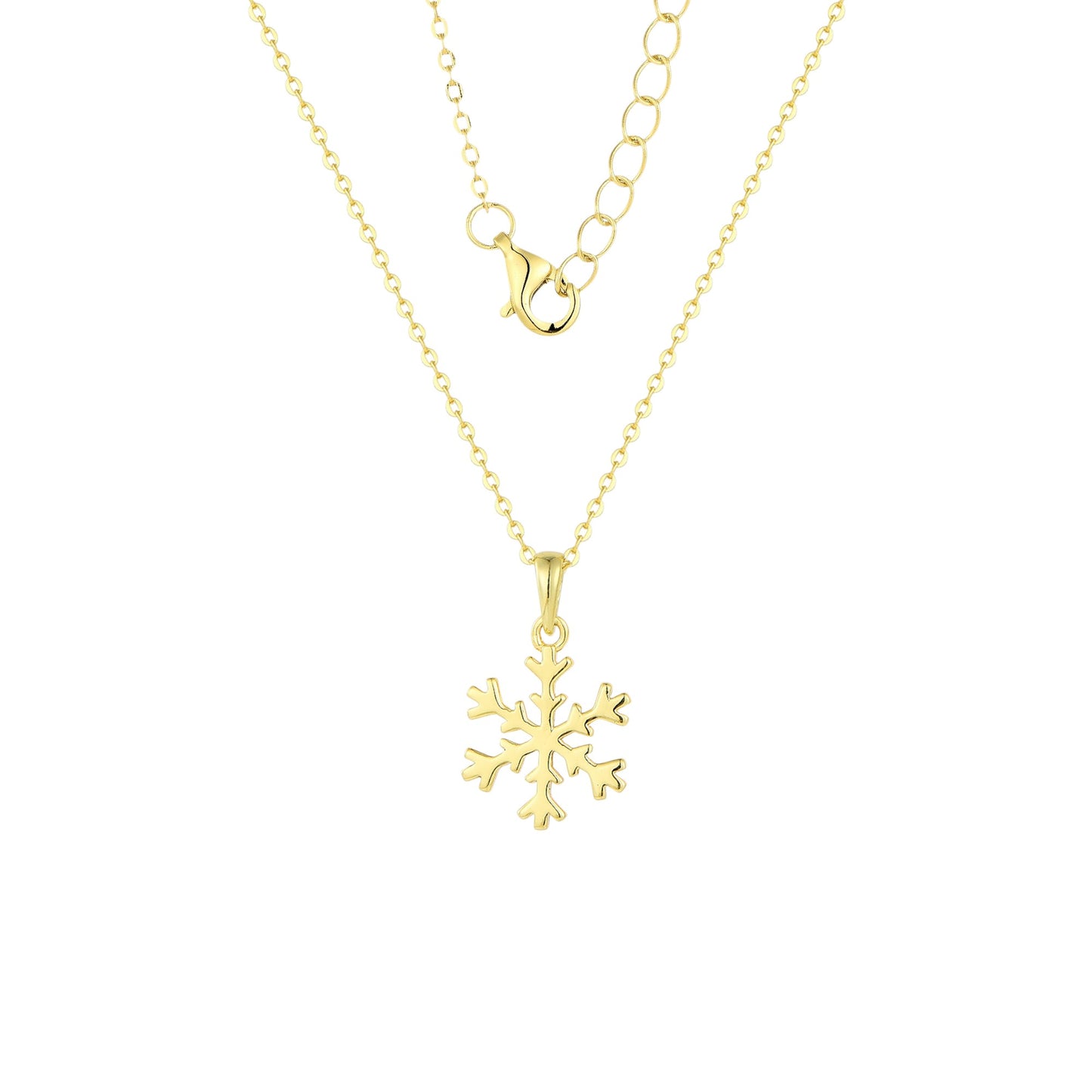 Schneeflocke Halskette - 925 Silber