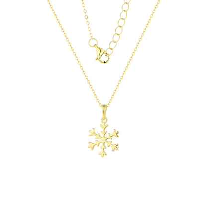 Schneeflocke Halskette - 925 Silber