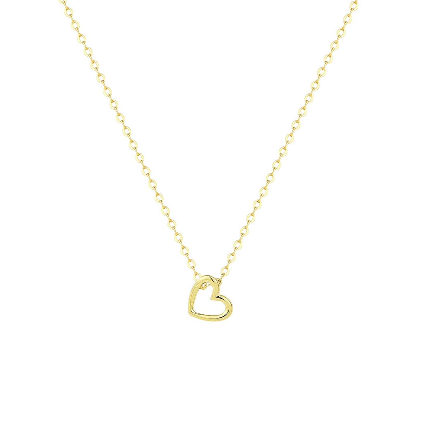 Hängendes Herz Halskette - 925 Silber