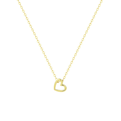 Hängendes Herz Halskette - 925 Silber