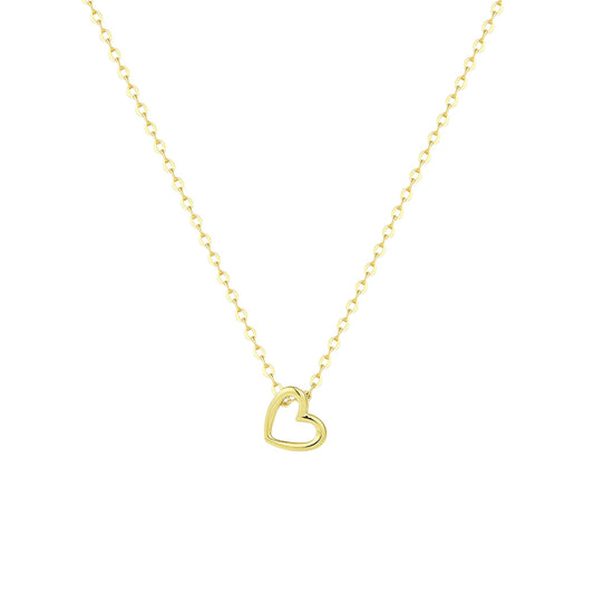 Hängendes Herz Halskette - 925 Silber