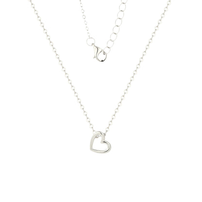 Hängendes Herz Halskette - 925 Silber