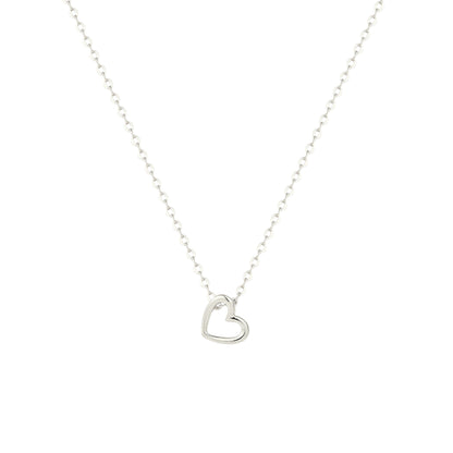 Hängendes Herz Halskette - 925 Silber