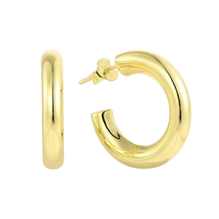 Dainty crystal hoop earrings • Zirconia crystals