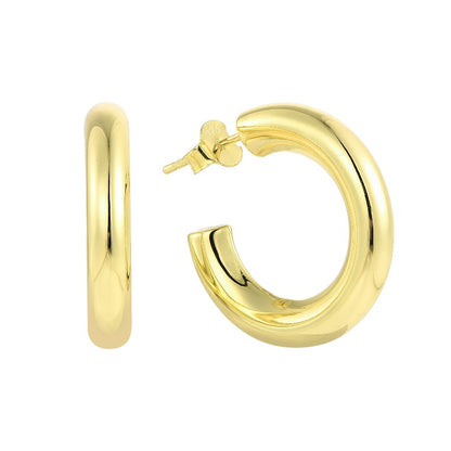 Dainty crystal hoop earrings • Zirconia crystals