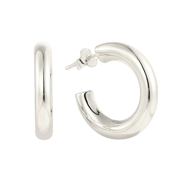 Dainty crystal hoop earrings • Zirconia crystals