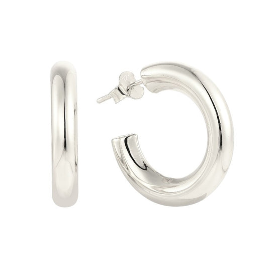 Dainty crystal hoop earrings • Zirconia crystals