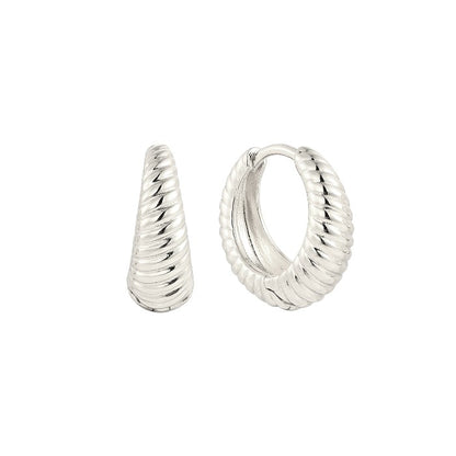 Croissant Creolen - 925 Silber