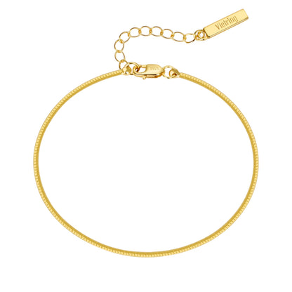 Quadratisches Armband verstellbar 1,5 mm - 925 Silber