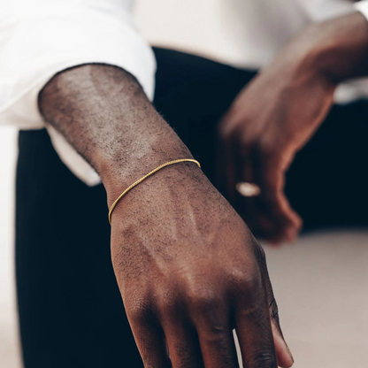 Panzerketten Armband verstellbar 1,5mm - 925 Silber