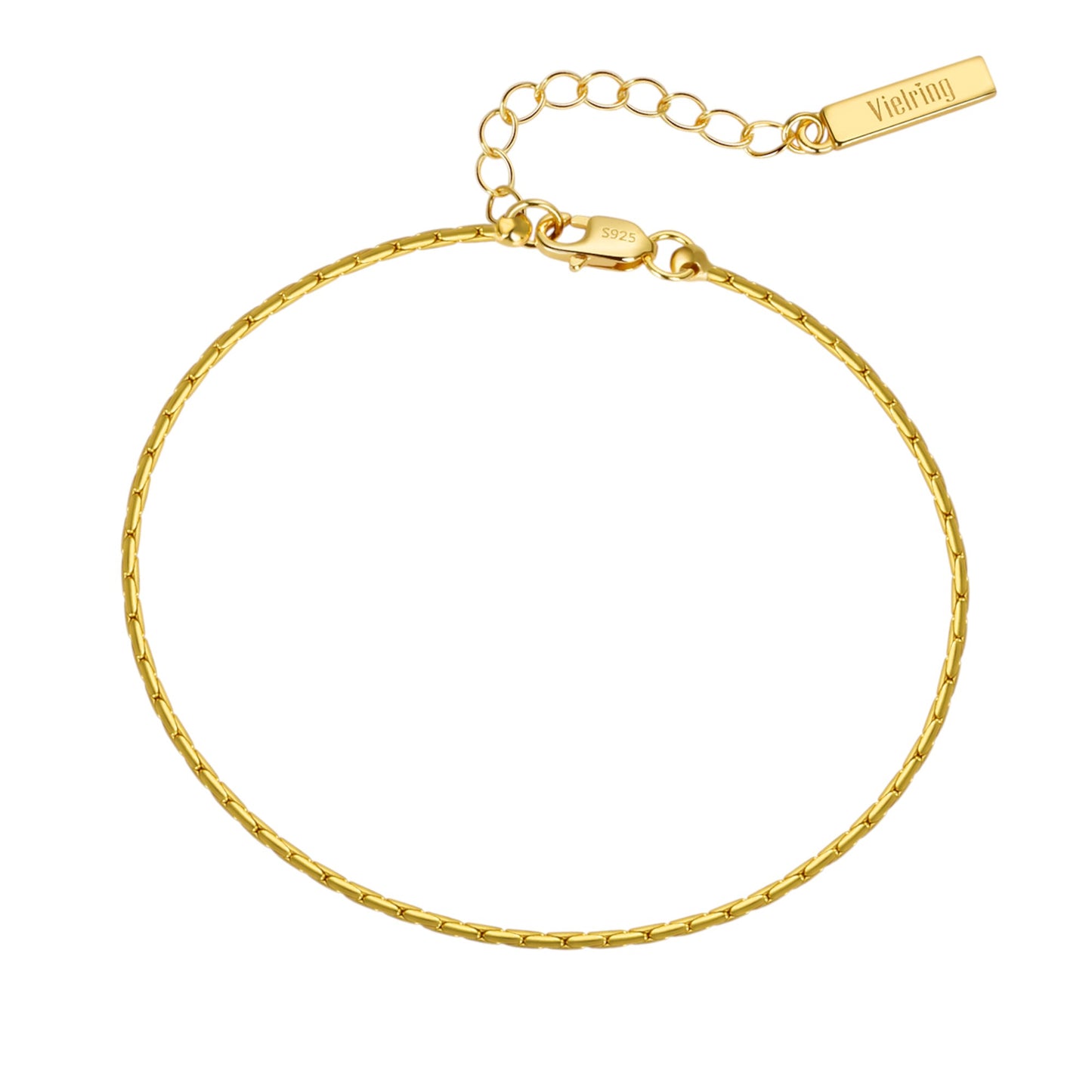 Draht Armband verstellbar 1,3mm - 925 Silber