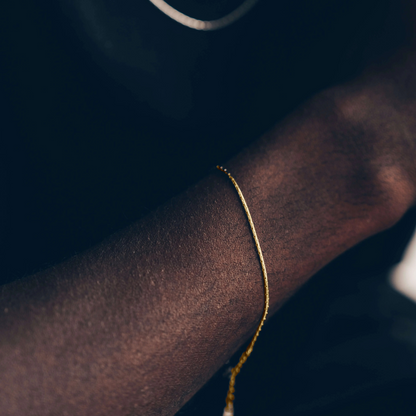 Draht Armband verstellbar 1,3mm - 925 Silber