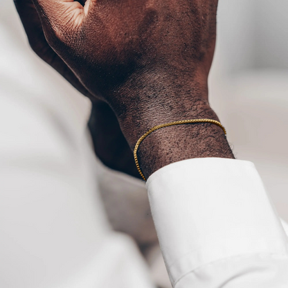 Boxketten Armband verstellbar 1,5mm - 925 Silber