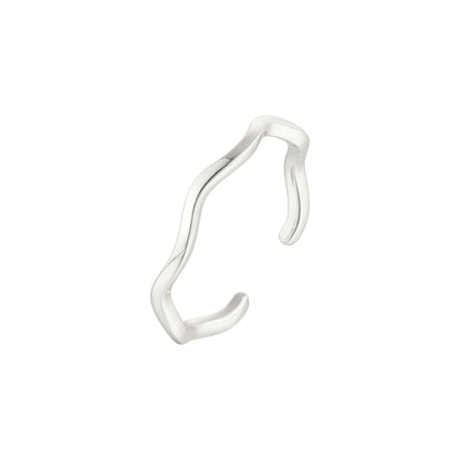 Wellen Ring - 925 Silber