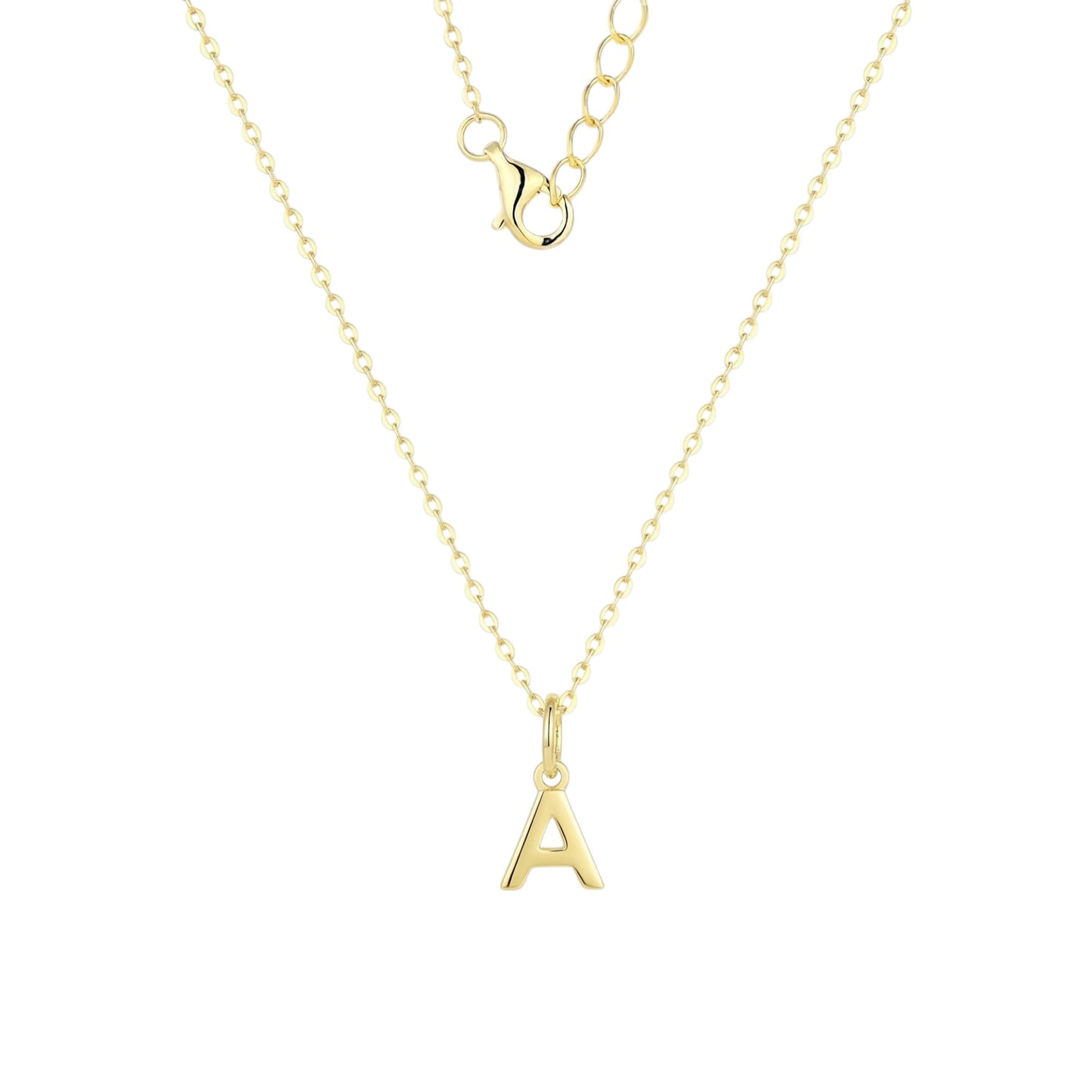 Buchstaben Anhänger Halskette - 925 Silber